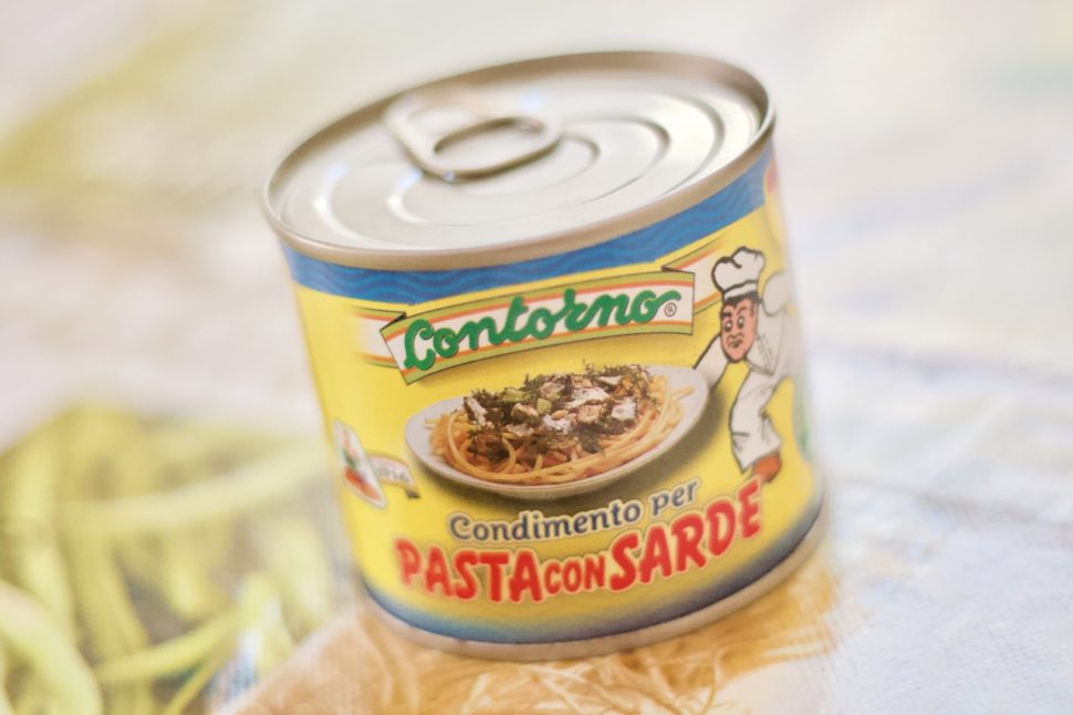 Guarnición Condimentada Pasta Con Sardinas