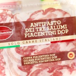 Lidl サルミエールの 3 つのピアチェンティーニ PDO 熟成肉の前菜