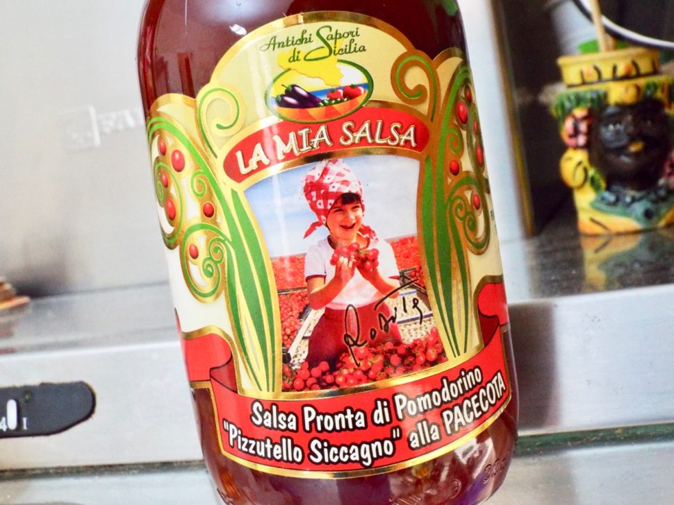 Pizzutello-Sauce Siccagno Pacecoto Antike Aromen Siziliens