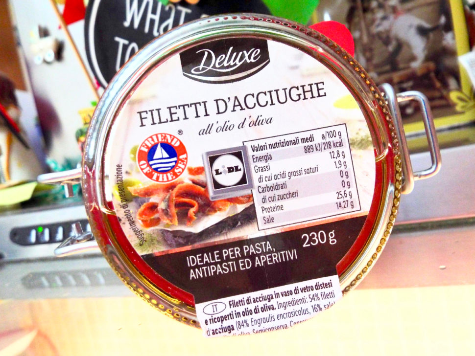 Lidl Deluxe Anchovy Fillets