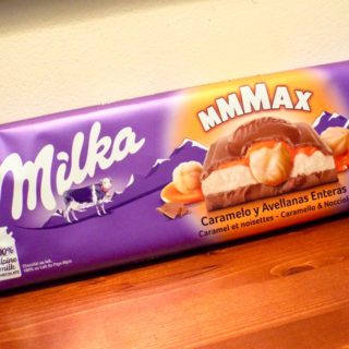 Milka Karamell und ganze Haselnüsse