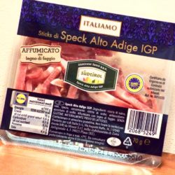 Sticks of Speck Alto Adige PGI Italiamo Lidl