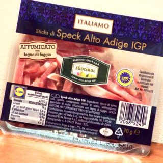 Bâtonnets de Speck Alto Adige IGP Italiamo Lidl