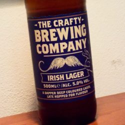 Irisches Lagerbier der Crafty Brewing Company