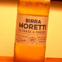 Filtered Moretti beer