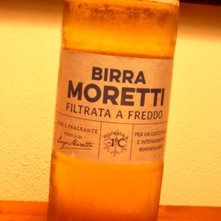 Filtered Moretti beer