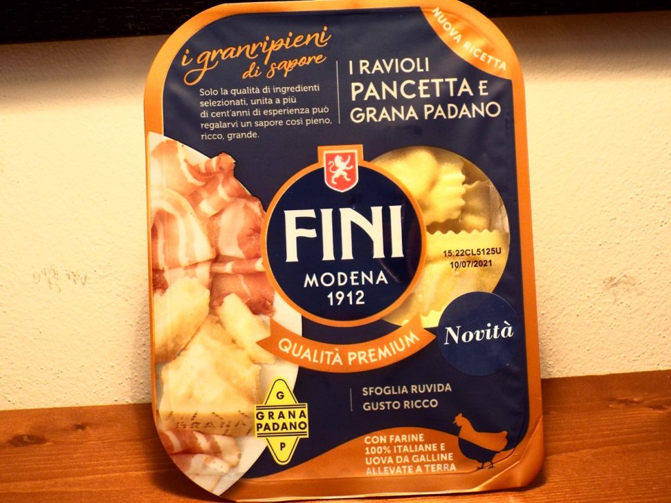 Ravioli Pancetta e Grana Padano DOP Fini linea Premium