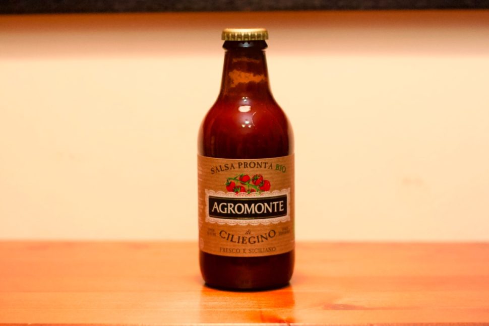 Sauce aux cerises biologique prête à l'emploi d'Agromonte