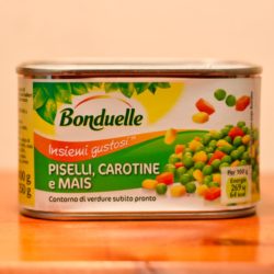 Bonduelle aux petits pois, carottes et maïs