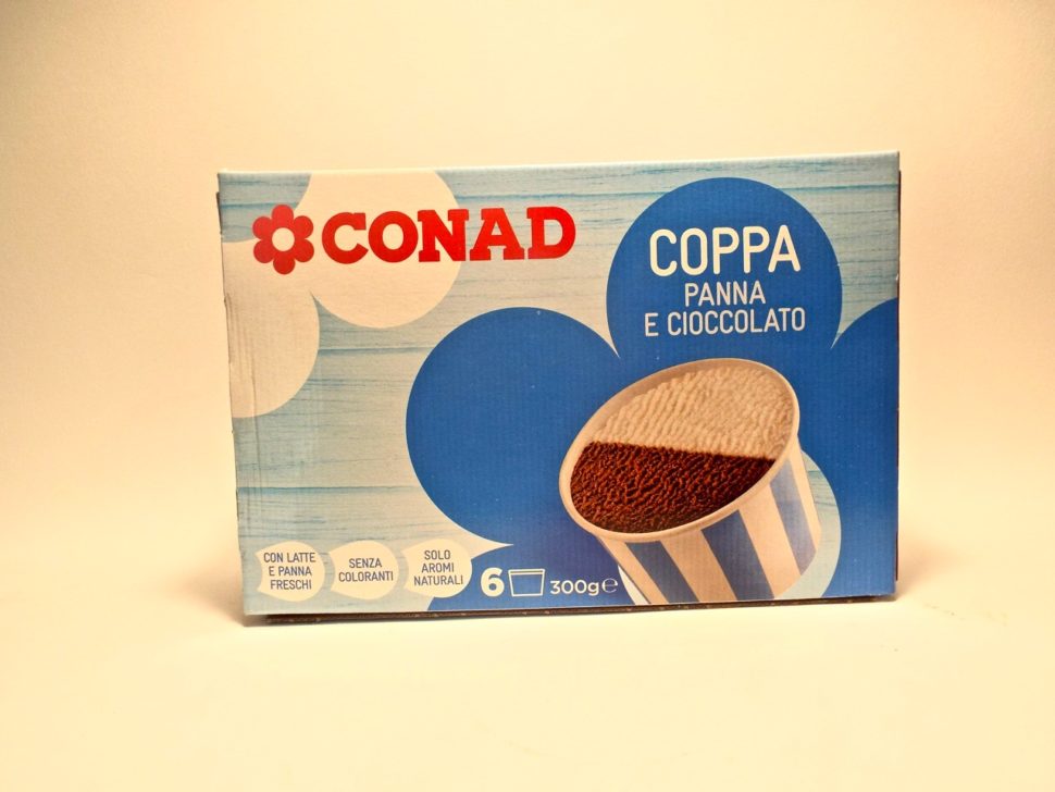 Conad Gelato Coppa panna e cioccolato