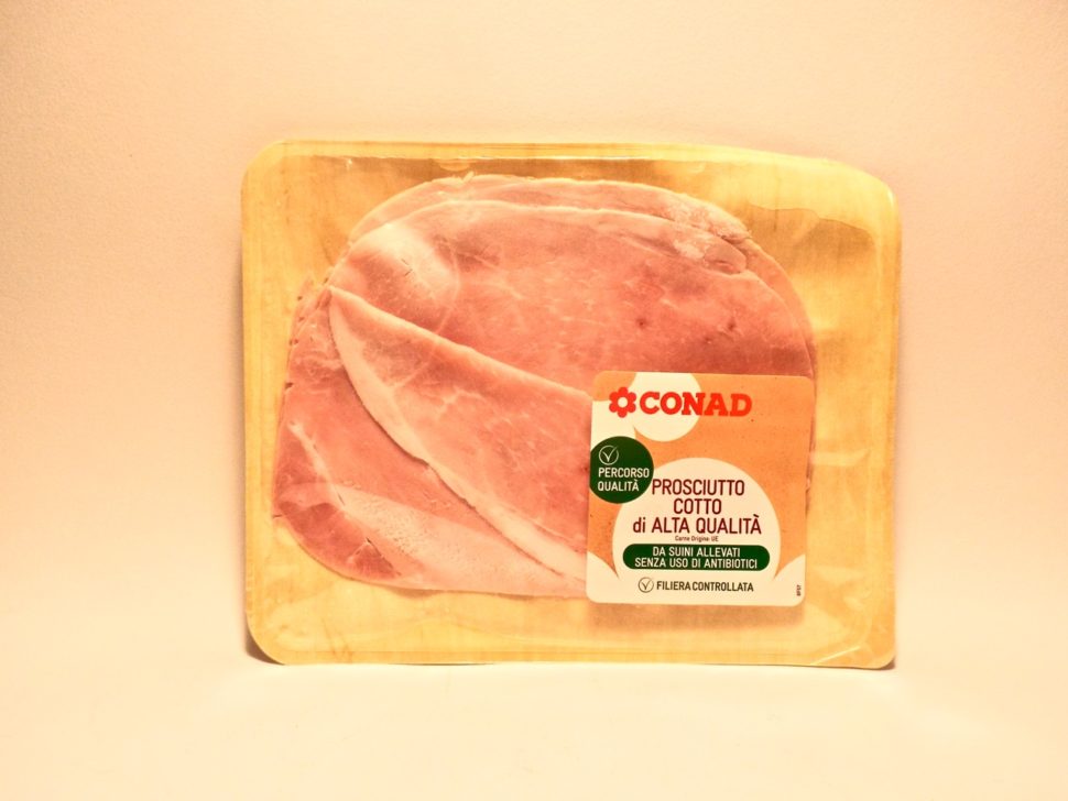 Conad cooked ham, from sounds raised without the use of antibiotics