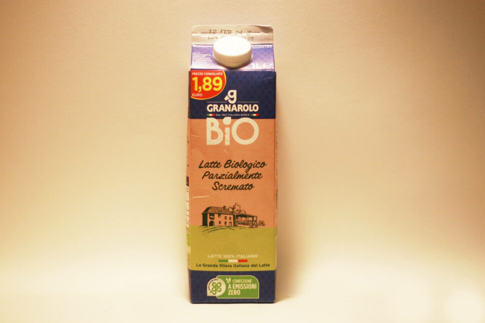 ORGANIC Granarolo semi-skimmed milk from Italian dairy 100%